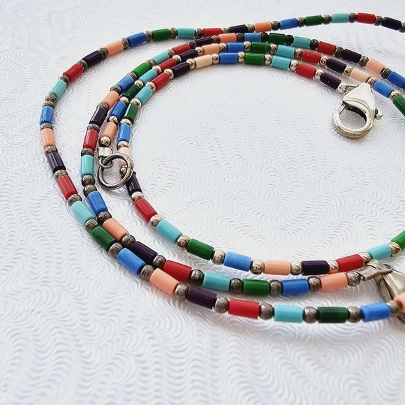 Silpada Sterling Silver MultiColor Bead Necklace Anklet Set - Picture 5 of 8